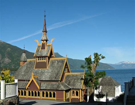 St Olaf S Stave Church Balestrand Norway This Church Buil Flickr