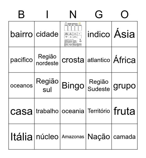 Atividade De Geografia Bingo Card Descubra As Vantagens E Emo Es Do