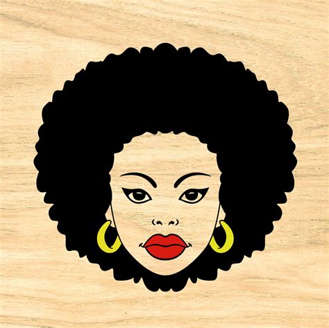 Black Woman Svg Afro Woman Svg Strong Woman Svg Cut File Etsy