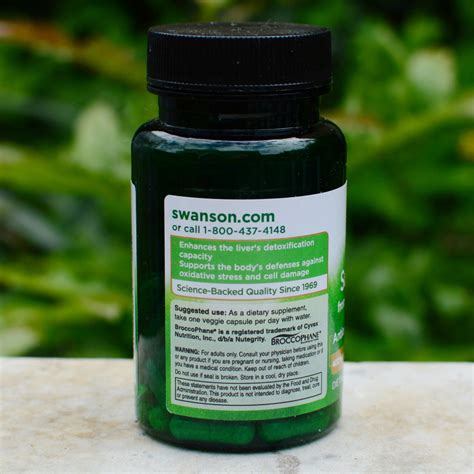 Sulforaphane From Broccoli Germeni De Brocoli 400 Mcg Swanson 60