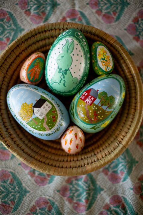 Wooden Heirloom Easter Eggs Shannon Kirsten Studio