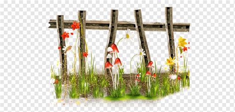 Picket Fence Garden DV Flower Arranging Outdoor Structure Fence Png