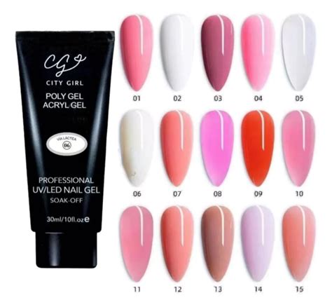 Polygel Acrygel Ml City Girl Distri Nails Insumos Para U As