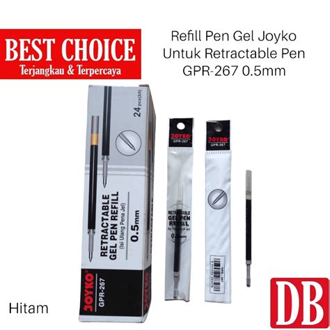 Jual Refill Isi Ulang Gel Pen Pulpen Joyko Gpr Mm Hitam