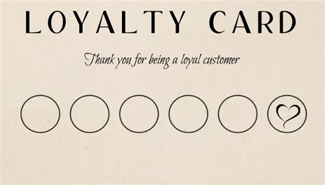 Loyalty Card Template Postermywall