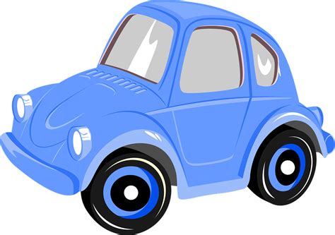Download Car Cartoon Car Blue Car Royalty Free Vector Graphic