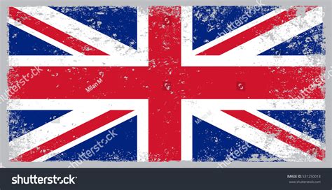 Grunge Uk Flagvector British Flag Stock Vector Royalty Free