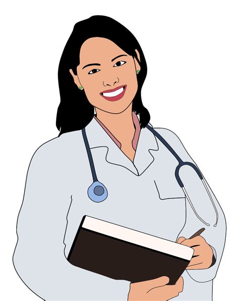 OnlineLabels Clip Art - Young Female Doctor