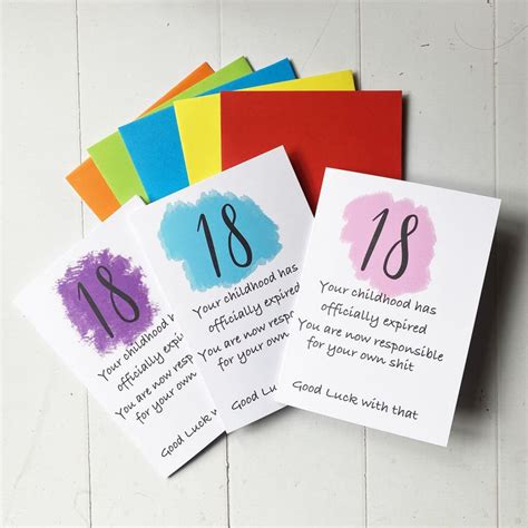 18th Birthday Card Funny 18th Card Fun 18th Card For Boy Or Girl 18th