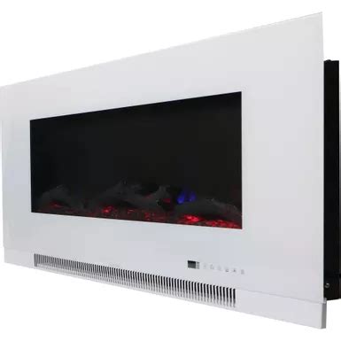 Rent To Own Callisto In Wall Mount Electric Fireplace In White With