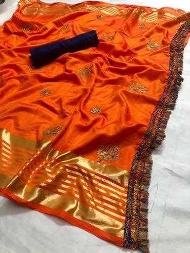 Party Wear Gujarat Sana Silk With Weaving Jacquard Border Saree At Rs