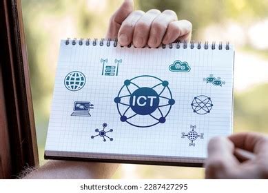 Hand Drawing Ict Concept On Notepad Stock Photo 2287427295 | Shutterstock