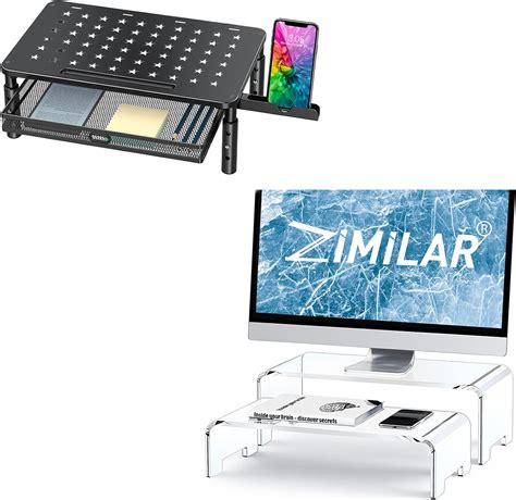 Amazon Zimilar Height Adjustable Monitor Stand Riser With Metal