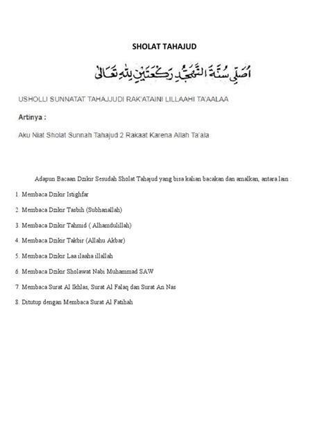 Detail Surat Bacaan Sholat Tahajud Koleksi Nomer 53