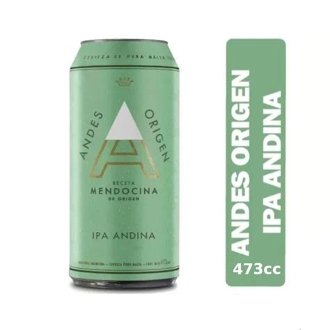 Cerveza ANDES ORIGEN IPA ANDINA Lata X473cc SuperCarrito