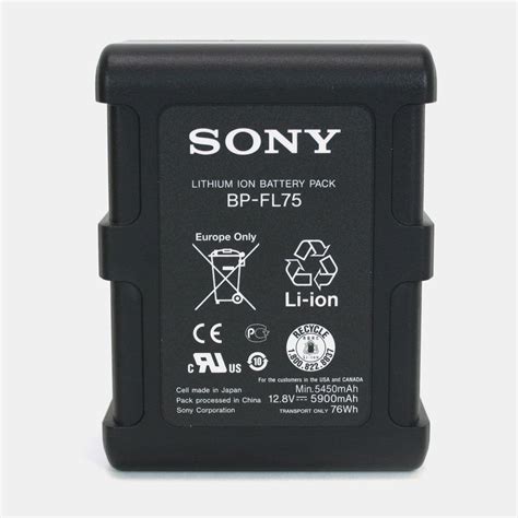 Ex Demo Sony BP FL75 Olivine Lithium Ion V Mount Battery ES Broadcast