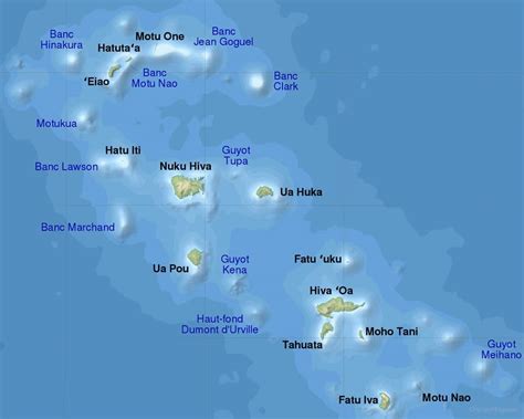 Marquesas Islands Map - Smoke Tree Manor