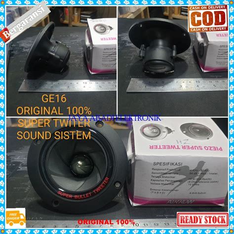 Jual G16 ORIGINAL Speaker Super Bullet Tweeter Mini Pasif Sound System