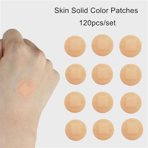 120pcs/set Round Band Aid Skin Color Wound Dressing Plasters Medical ...