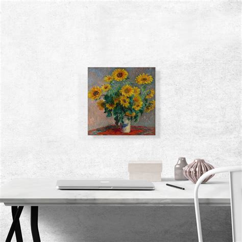 Artcanvas Bouquet Of Sunflowers By Claude Monet Painting Wayfair