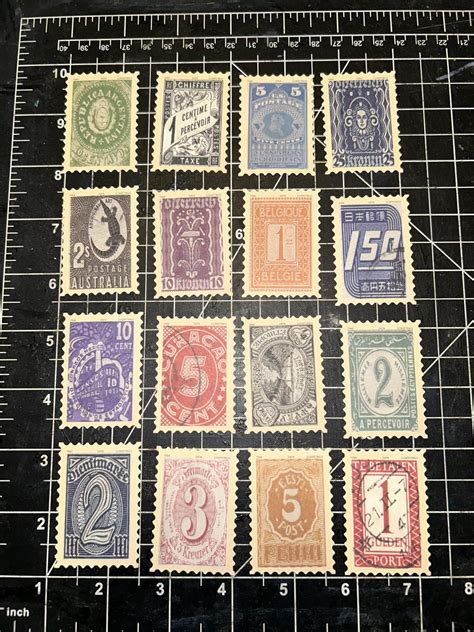 Amazon Sheets Vintage Postage Stamp Stickers Decorative