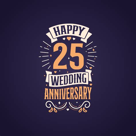 Happy Th Wedding Anniversary Quote Lettering Design Years