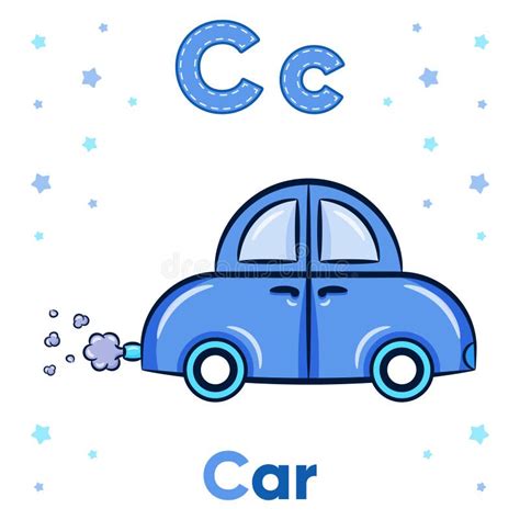 Flashcard Letter C Car Stock Illustrations 9 Flashcard Letter C Car