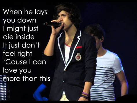 One Direction More Than This Lyrics Video Youtube