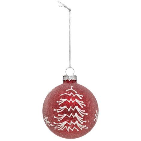 Glas Weihnachtskugel Mm Mattdruck Feeric Lights Christmas