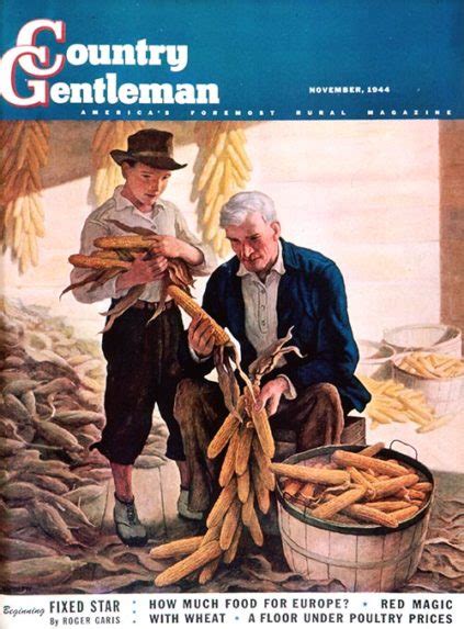 Drying Field Corn N C Wyeth The Saturday Evening Post