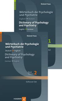 Dictionary of Psychology and Psychiatry Wörterbuch der Psychologie