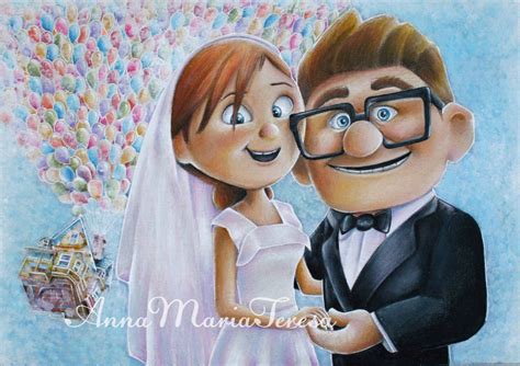 Ellie And Carl Drawings Wedding