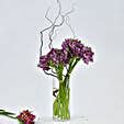 Purple Peruvian Lilies Arrangement Qatar Gift Purple Peruvian Lilies