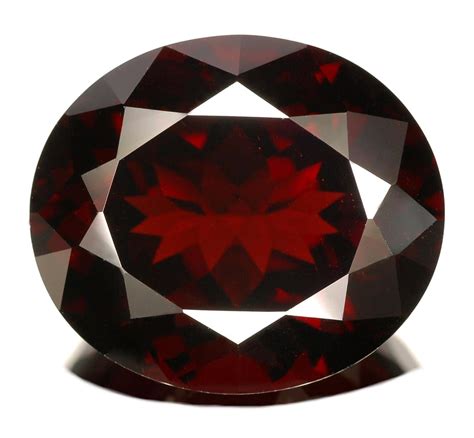 Natural Red Garnet Gemstone 1 Carat Fashion