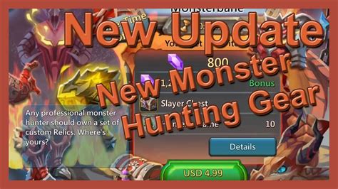 New Monster Hunt Gear UPDATE Lords Mobile YouTube