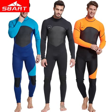 Sbart 3mm Neoprene Winter Thick Warm Men One Pieces Wetsuit Surfing