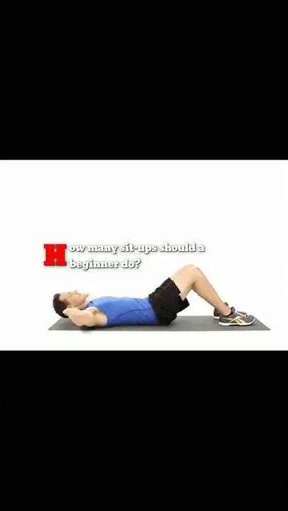 How Many Sit Ups Should A Beginner Do Shorts Situp Situps Easyexercises Youtube