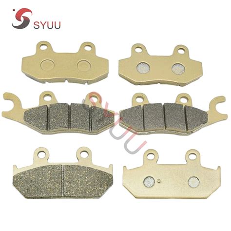 Motorcycle Copper Semi Metal Front Rear Brake Pads Kit Brakes For