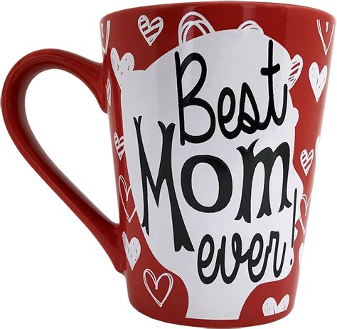 Kinrex Mothers Day Coffee Mug Ts Best Mom Ever Ceramic Tea Cup