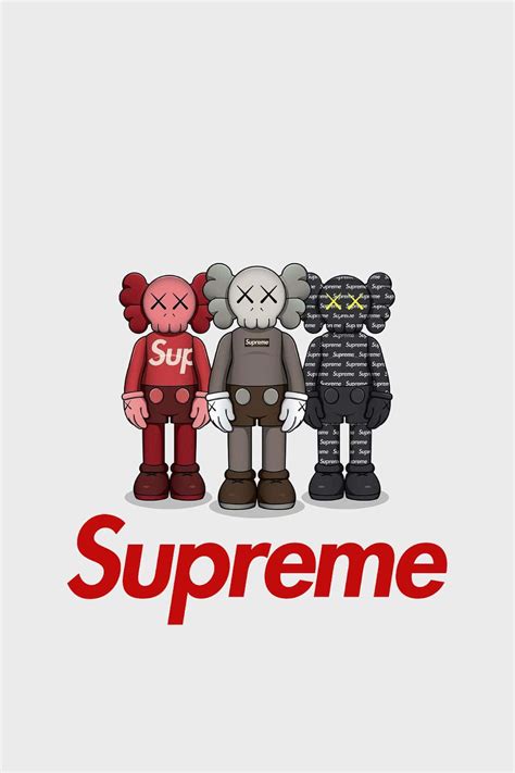 🔥 Free Download Kaws X Supreme Wallpaper By Kimberlyj18 Wallpapersafari