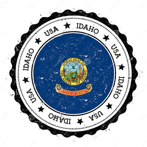 Insignia De La Bandera De Idaho Ilustración del Vector - Ilustración de ...