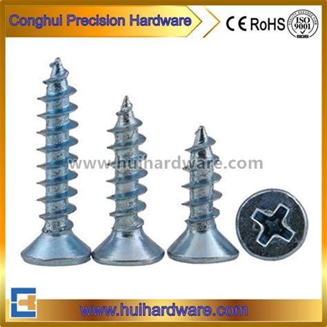 Zinc Plated Steel Phillips Recessed Countersunk Head Self Tapping