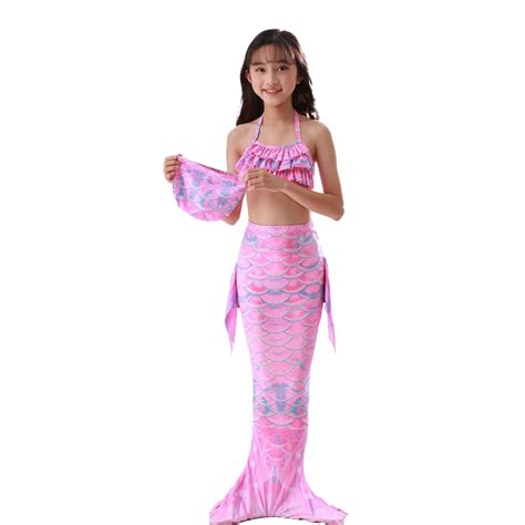 Utlike Girls Bathing Suit New Fish Tail Performance Swimsuit Girls Princess Bikini Set Swimwear