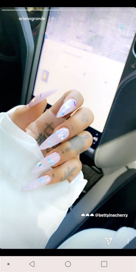 Cloud Nails Arianagrande Ariana Grande Nails Nails Acrylic Nails