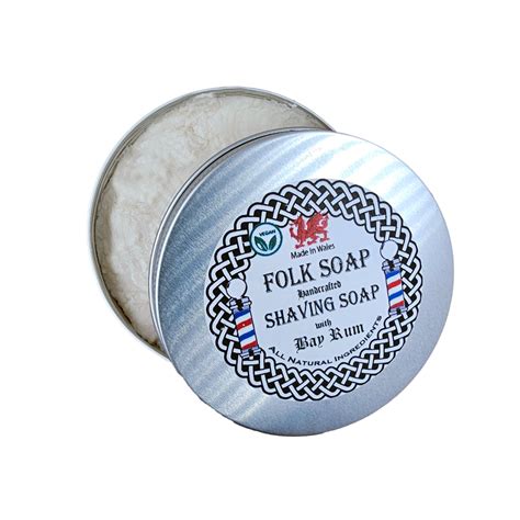 Traditional Shaving Soap In Tin With Bay Rum