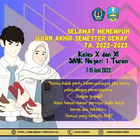 Selamat Menempuh Ujian Akhir Semester Genap Tahun Ajaran 2022 2023