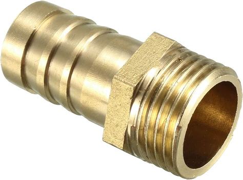 Sourcing Map Brass Barb Hose Fitting Connector Adapter Mm Barbed X