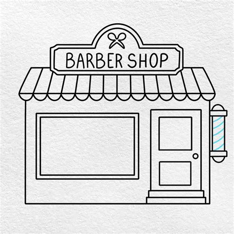 Barber Shop Drawing