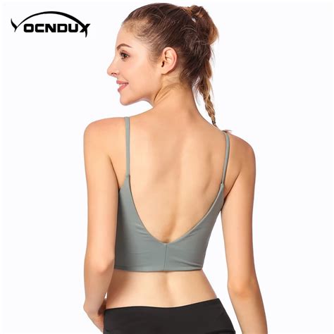 Autumn New Thin Shoulder Strap Yoga Sports Bra Female Straps