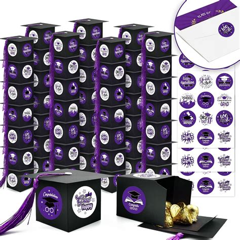 Amazon.com: algpty 2023 Graduation Party Favors - 100PCS Purple and ...